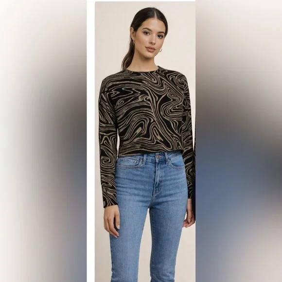 Cropped knit top - Picture 2 of 6